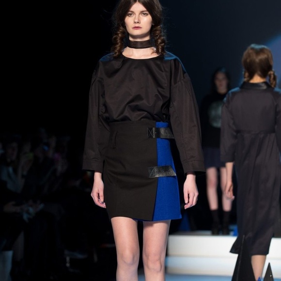 Matiere Noire Wool Blend Wrap Skirt - Picture 6 of 6